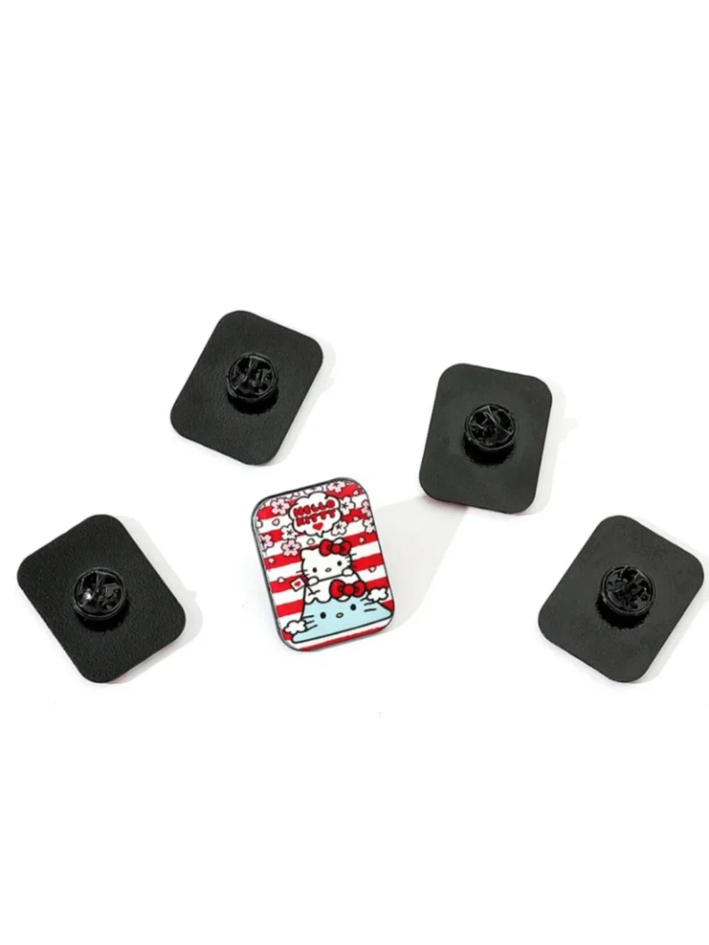 Hello Kitty Enamel Pin Set 5PCS Kawaii Brooch Badges Backpack Jacket Gift